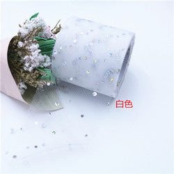 2.5inch*25 yards Laser Print DIY Accessories Tulle roll