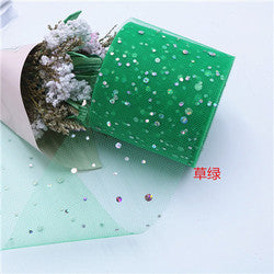 2.5inch*25 yards Laser Print DIY Accessories Tulle roll