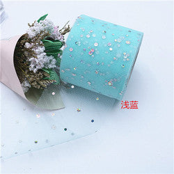 2.5inch*25 yards Laser Print DIY Accessories Tulle roll