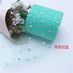 2.5inch*25 yards Laser Print DIY Accessories Tulle roll