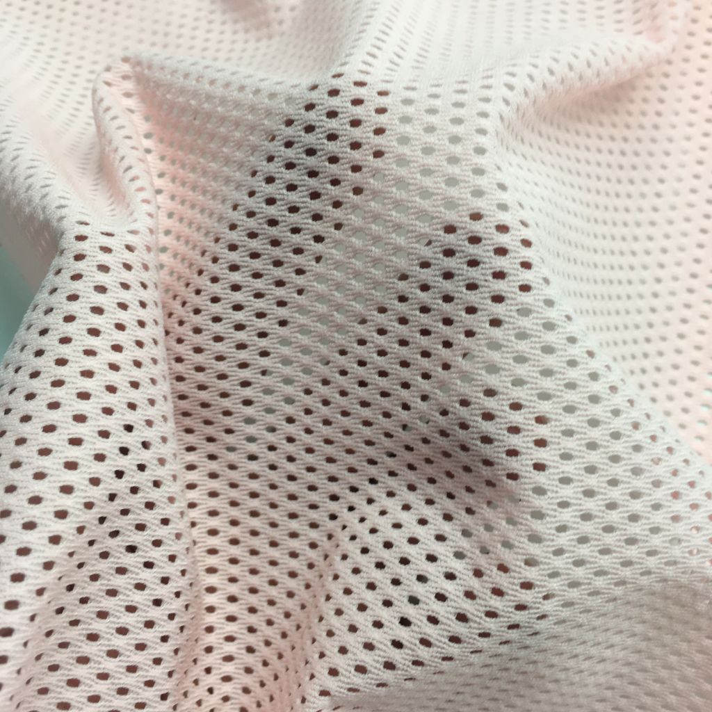 100% Polyester Dry Fit 120gsm Knitting Birdeye Mesh Fabric