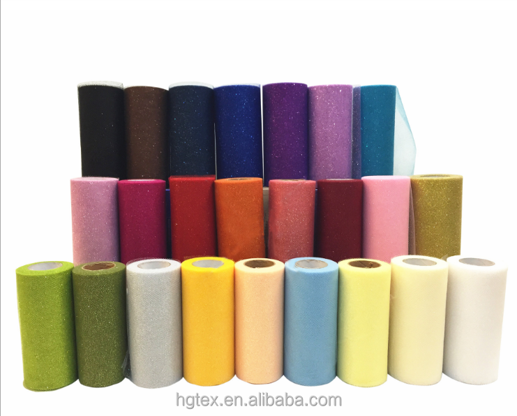 25 yards Glitter Tulle Roll Tutu Sofra Tulle for Ballet Skirt