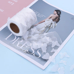 6cm*10Y  3D Butterfly Embroidery Mesh Tulle Roll