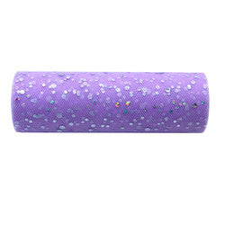 15cm * 10 yards Tulle Roll Silver Sparkle